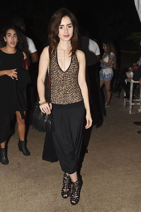 Lily Collins At Soho Beach House Tent Closing Party In Miami Beach 12