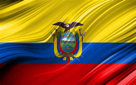 Descargar Fondos De Pantalla 4k De Bandera Ecuatoriana Países De