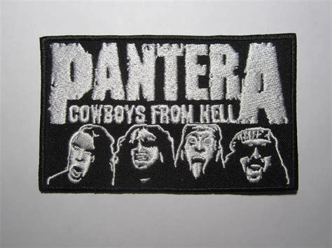 Pantera Patch Embroidered New Cowboys From Hell Etsy