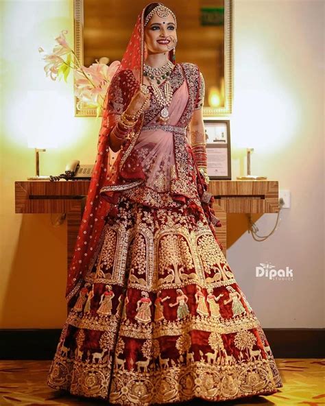 Image May Contain Person Standing Indian Bridal Dress Indian Bridal Outfits Indian