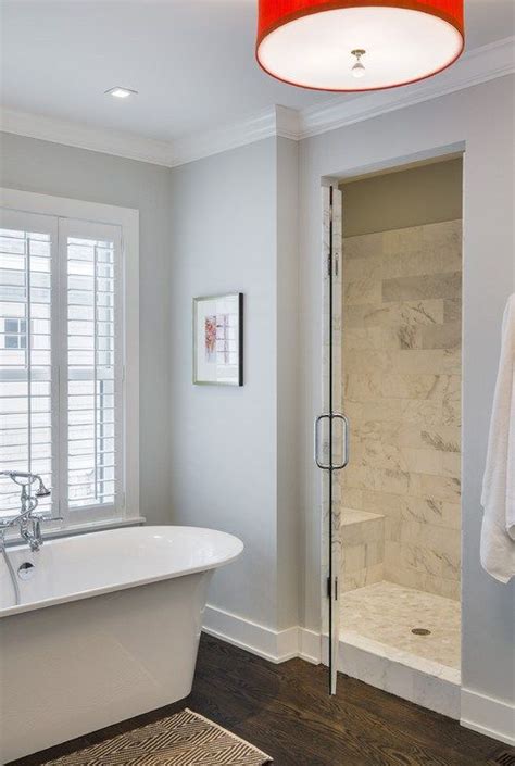 Shower In The Wall Maybe Steam Benjamin Moore Gray Owl Lake House