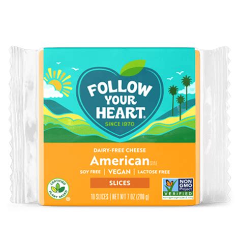 Follow Your Heart Dairy Free American Cheese Slices 7 Oz Walmart Com
