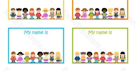 Free Printable Student Name Tags The Template Can Also Be Used For