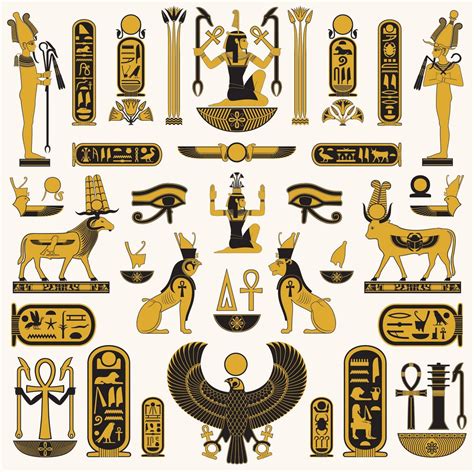 Ancient Egyptian Writing Symbols
