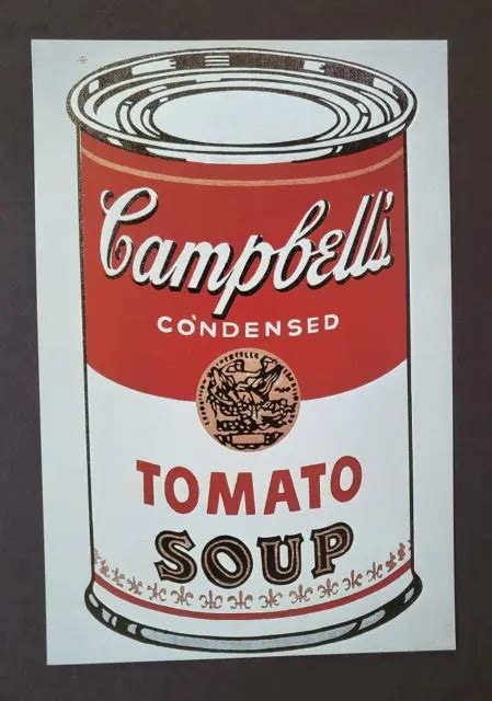 ANDY WARHOL Campbell S Soup Can Mounted Color Offset Lithograph 1983