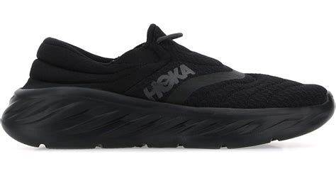 Hoka One One Fabric Ora Recovery Slip Ons In Black For Men Lyst