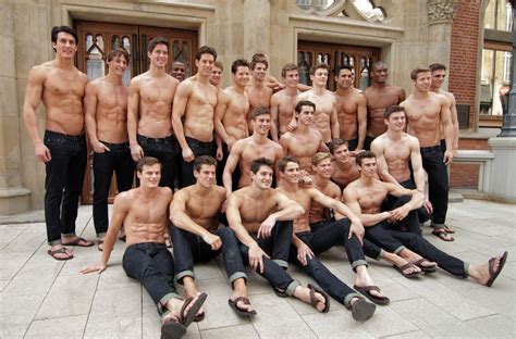 male models for abercrombie calendars