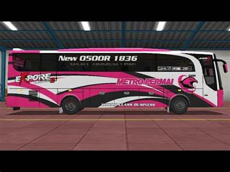 Because so you don't get bored with the design of the livery. Livery Bussid Metro Pernai (Bus HD ori) - YouTube