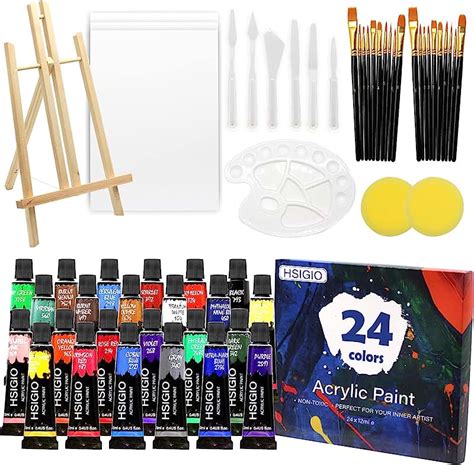 Acrylic Paint Set With Easel
