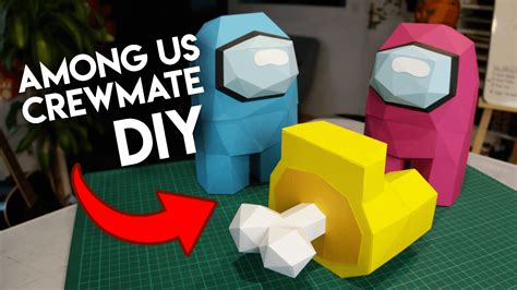 Among Us Papercraft Video Tutorial Build You Crewmate Link In