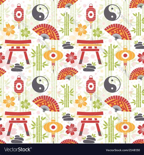 Oriental Seamless Pattern Royalty Free Vector Image