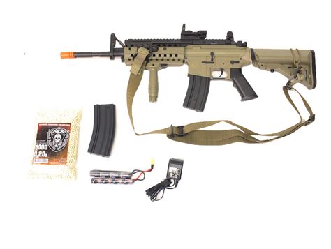 Asg M4 Sir Electric Rifle Warfighter Package Tan Airsoft Extreme