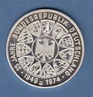 Silber-Medaille Bundespräsident Theodor Heuss 25 Jahre BRD 23g Ag999 PP ...