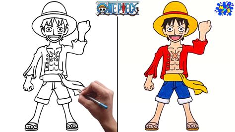Luffy Drawing One Piece How To Draw Luffy From One Piece Easy Step