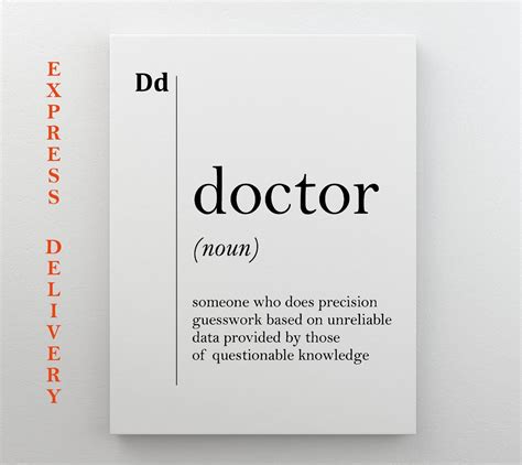 Follow us for coupon codes & health related. Doctor Canvas Art Doctor Definition Gift For Doctor Office | Etsy | Gifts for dentist, Architect ...