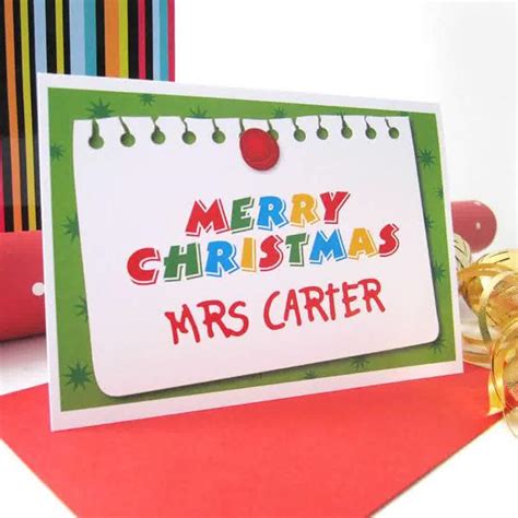9 Best Printable Teacher Christmas Cards Pdf For Free At Printablee