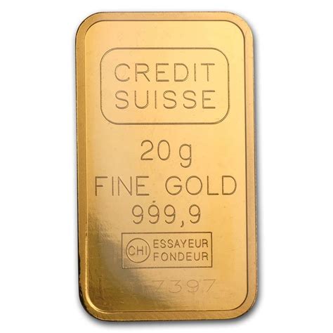 20 Gram Credit Suisse Statue Of Liberty Gold Bar Gold Merchant