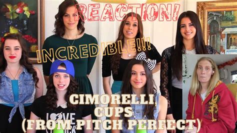 Reaction Cimorelli Cups Song 🥛 Cimorelli Cupssong Pitchperfect