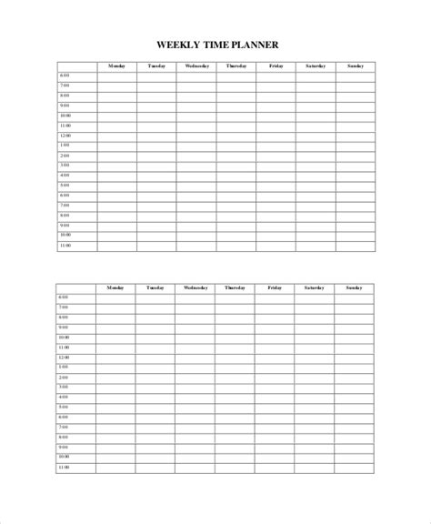 12 Weekly Planner Template Functions Template Business Psd Excel