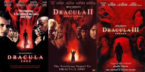 Films that are between the dates of 2014 and 2000 (just because, just because) so get clicking, see how many you've seen. Geektastic Film Reviews: Dracula 2000 Trilogy