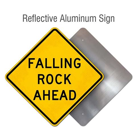 Falling Rock Ahead Sign Order Now W Fast Shipping