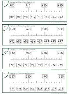 Wie setzen schüler_innen die stellenwerttafel nach rechts fort? Zahlenstrahl Bis 1000 Zum Ausdrucken Kostenlos