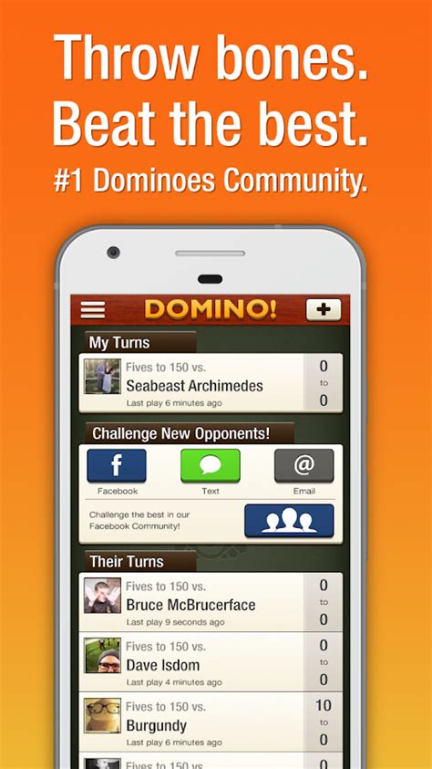 Dominoes game, muggins all fives, domino online; Domino! - Android Apps on Google Play