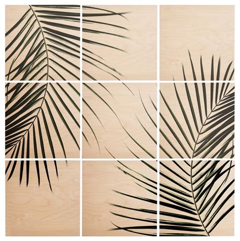 Deny Designs Mareike Boehmer Palm Leaves 9 Wood Wall Mural Tropical
