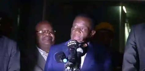 Video Incoming President Emmerson Mnangagwas First Speech On His Return