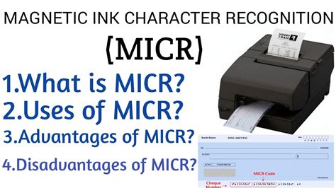 Micr Kya Haiwhat Is Magnetic Ink Character Recognitionwhat Is Micr In