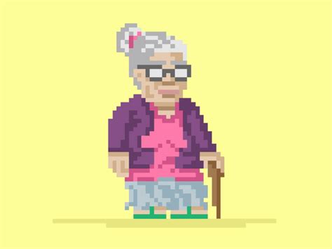 Cheeky Grandma  By Tuho Muho On Dribbble
