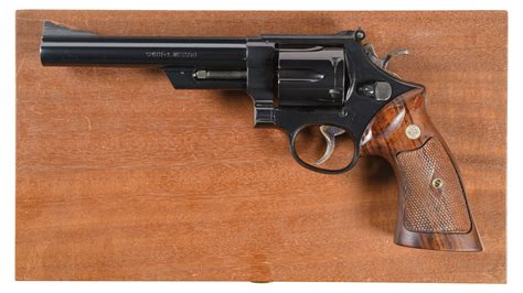 Cased Smith And Wesson Model 29 2 Double Action Revolver Rock Island