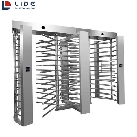 304 Stainless Steel Full Height Barrier Turnstile Gate With Face