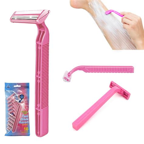 Womens Disposable Twin Blade Razors 10 Count Hair Removal Shaving