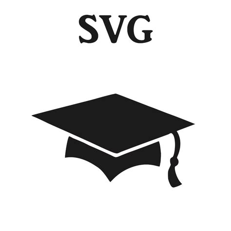 Grad Cap Svg File Svg Files For Cricut Svg Files For Etsy
