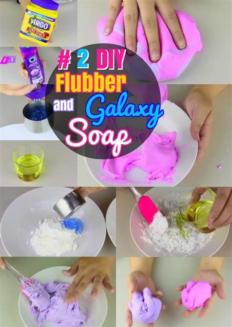 Diy Soap Crafts 2 How To Make Squishy Flubber And Galaxy Homemade Soaps