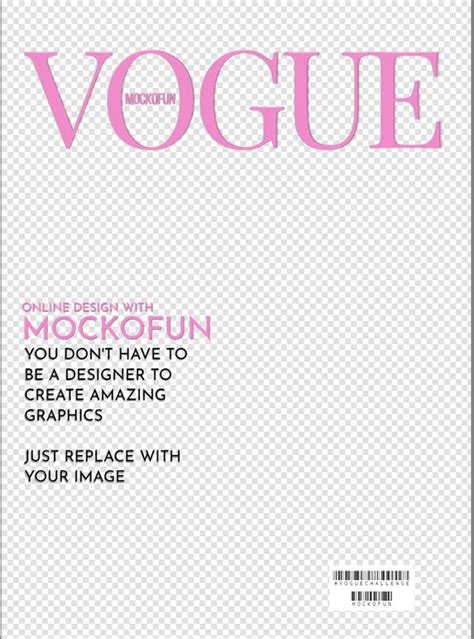 Free Vogue Cover Template Mockofun