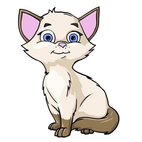 Gambar Haiwan Kartun Kucing Gambar Adorable Hewan Hewan Art Karya