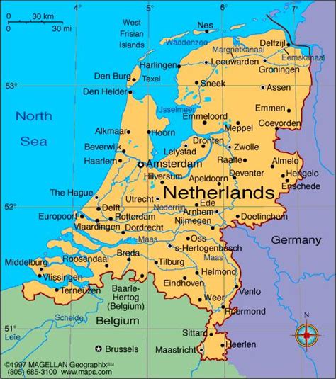 Postal code search on map; Holanda cidades mapa - Mapa dos países baixos, com as cidades (Europa Ocidental - Europa)