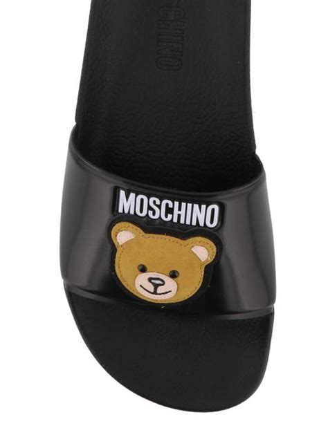 Get slides as part of google workspace. Moschino - Teddy Bear rubber slides - sandals ...