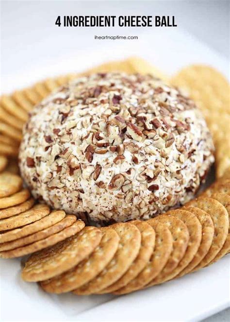 Easy Classic Cheese Ball Recipe Made With 4 Ingredients I Heart Naptime