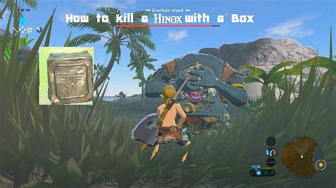 Breath Of The Wild How To Kill A Hinox With A Box Youtube