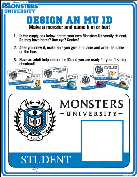 How To Make Your Own Monsters University Id Hispana Global