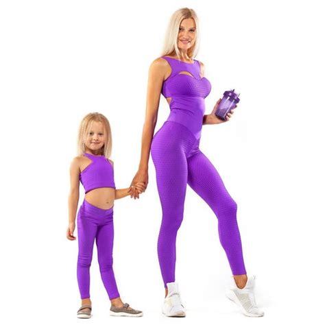 Buy Mom And Daughter Matching Yoga Outfits In Stock