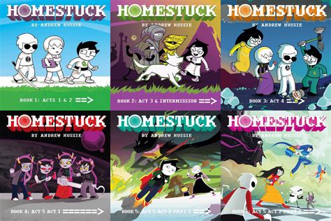 Homestuck Books Volume 1 6 Cover Compilation Homestuck