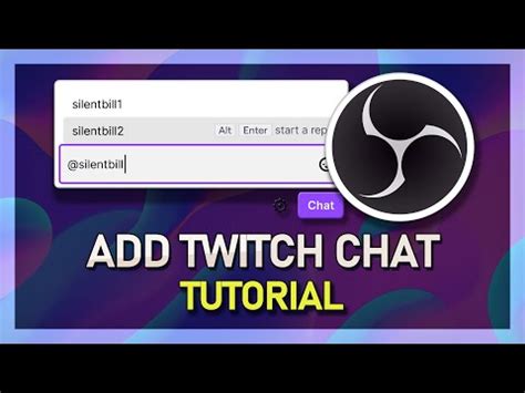 OBS Studio How To Add Twitch Chat YouTube
