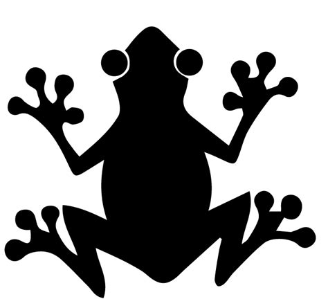 The Tree Frog Silhouette Frog Png Download 720677 Free