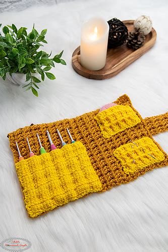 Ravelry Waffle Crochet Hook Holder Pattern By Nicole Riley