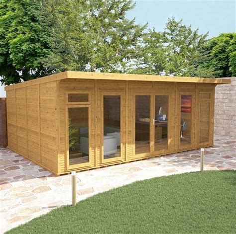 Built using a unique 62mm. 6 X 4 Waltons Insulated Garden Room - What Shed