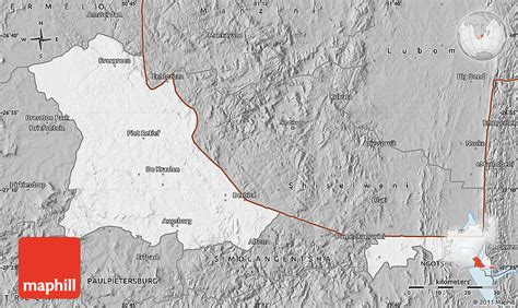 Gray Map Of Piet Retief O